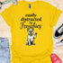 Easily distracted by frenchies - V16 - The Distracting Paw Two T-Shirt